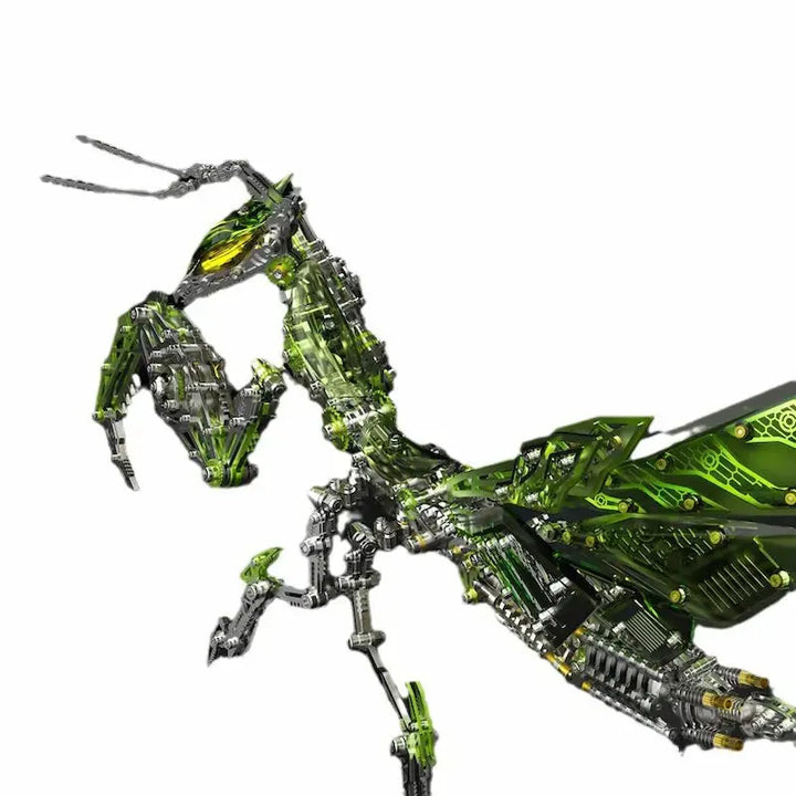 3D Metal Mechanical Mantis 1200PCS Puzzle Model Kit Insect Series Diybooknookkit