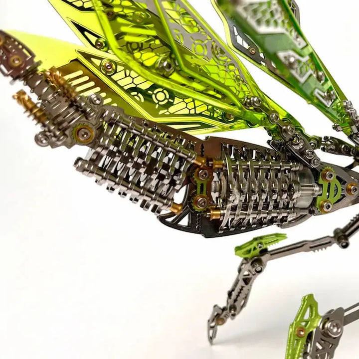 3D Metal Mechanical Mantis 1200PCS Puzzle Model Kit Insect Series Diybooknookkit