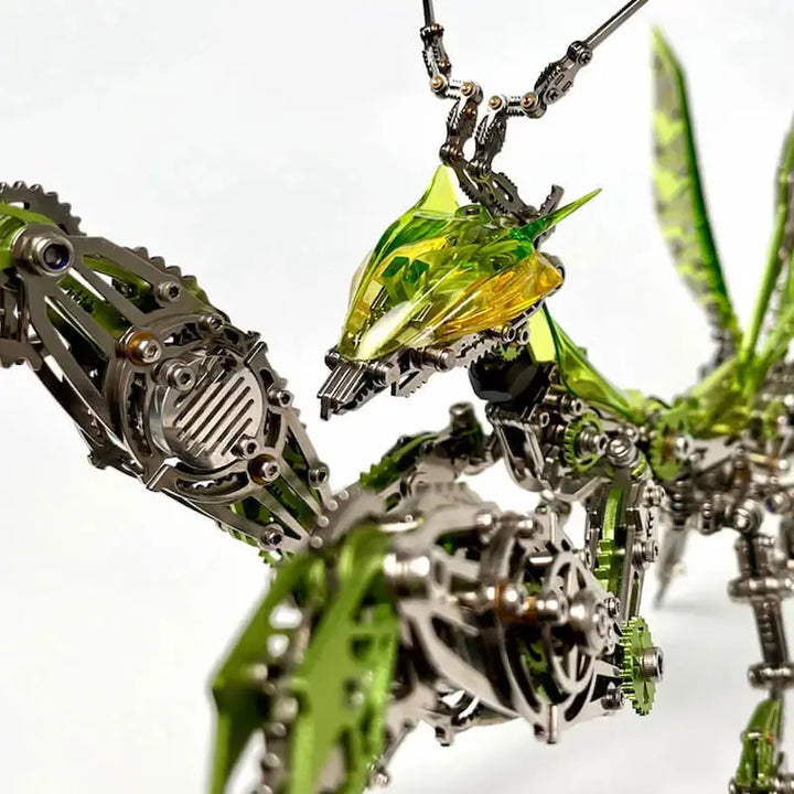 3D Metal Mechanical Mantis 1200PCS Puzzle Model Kit Insect Series Diybooknookkit