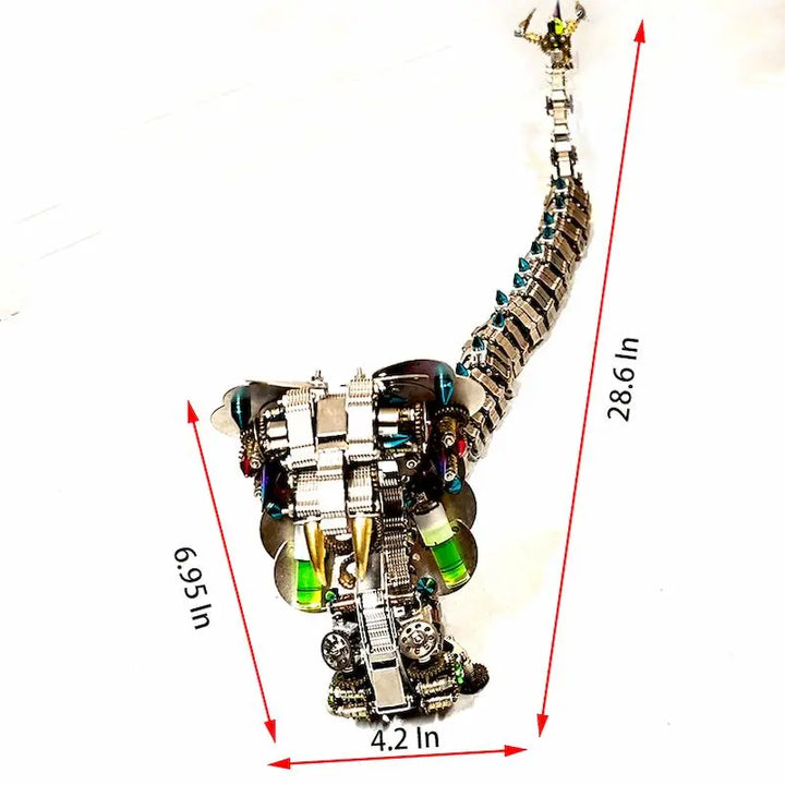 Metal king cobra 1200PCS 3D DIY technological mechanical model assembly kit for adult Diybooknookkit