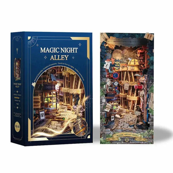 Diagon Alley | Magic Night Alley DIY Book Nook Kit - Diybooknookkit