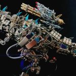 1350PCS_DifficultModelKits3DMechanicalTyrannosaurusRexModelKitBigDinosaur_1