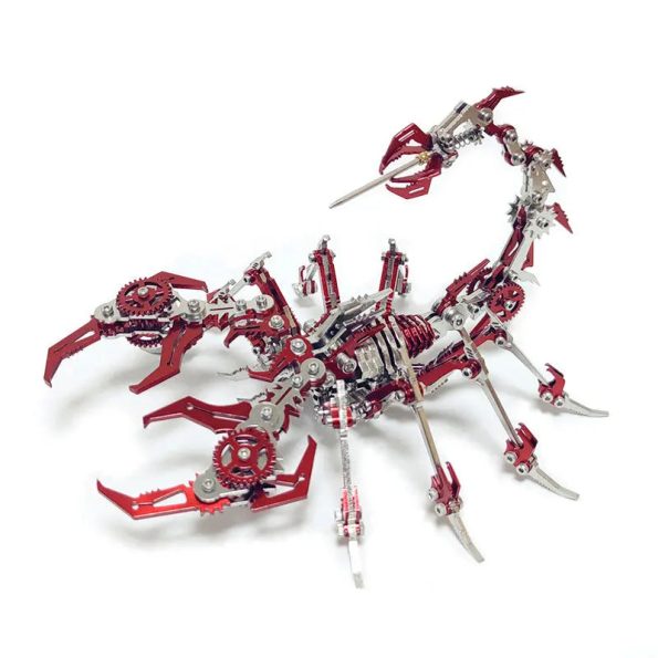 Stainless Steel DIY Assembly 3D Model Puzzle Jigsaw Detachable Scorpion King - Diy book nook kit