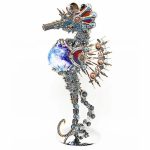 2100PCSSteampunkSeahorsePuzzle3DDIYModelKitwithPlanetLights_2