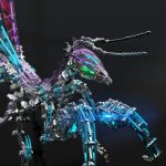 3DMetalMechanicalMantis1200PCSPuzzleModelKitInsectSeries_9