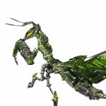 3DMetalMechanicalMantis1200PCSPuzzleModelKitInsectSeries_9