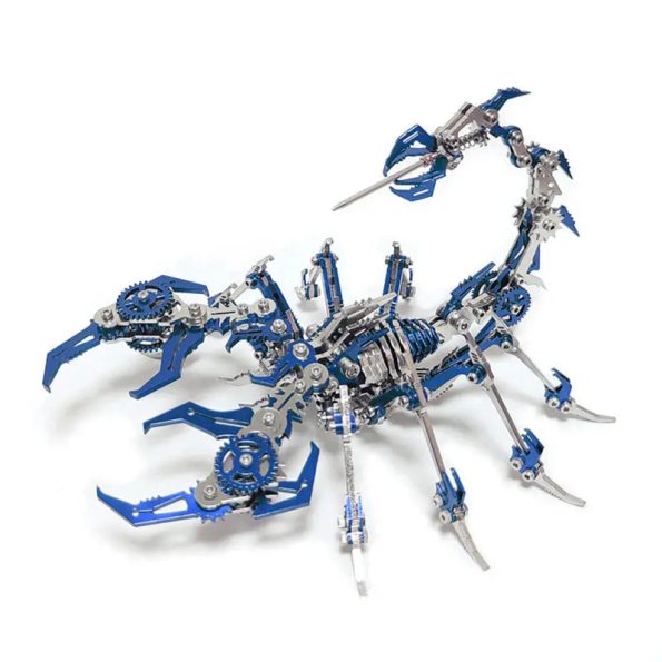 Stainless Steel DIY Assembly 3D Model Puzzle Jigsaw Detachable Scorpion King - Diy book nook kit
