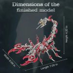 Stainless_Steel_DIY_Assembly_3D_Model_Puzzle_Jigsaw_Detachable_Scorpion_King_6
