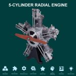 TECHING16thScaleModelMetalRadialEngineBuildProjectover250pcsEarlyAssembly_8