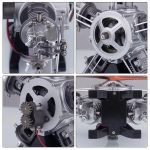 TECHING16thScaleModelMetalRadialEngineBuildProjectover250pcsEarlyAssembly_8