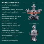 TECHING16thScaleModelMetalRadialEngineBuildProjectover250pcsEarlyAssembly_8