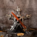 TECHING16thScaleModelMetalRadialEngineBuildProjectover250pcsEarlyAssembly_8