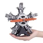 TECHING16thScaleModelMetalRadialEngineBuildProjectover250pcsEarlyAssembly_8