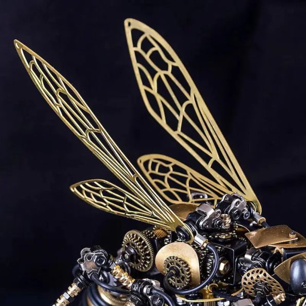Wasp Insects 3D Metal DIY Mechanical Model Kit Puzzle Assemble Jigsaw Toys Craft - Diy book nook kit