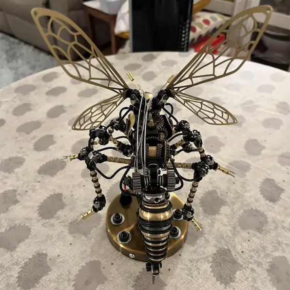 Wasp Insects 3D Metal DIY Mechanical Model Kit Puzzle Assemble Jigsaw Toys Craft - Diy book nook kit