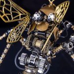 WaspInsects3DMetalDIYMechanicalModelKitPuzzleAssembleJigsawToysCraft_7