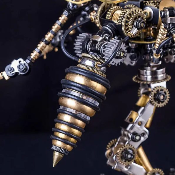 Wasp Insects 3D Metal DIY Mechanical Model Kit Puzzle Assemble Jigsaw Toys Craft - Diy book nook kit