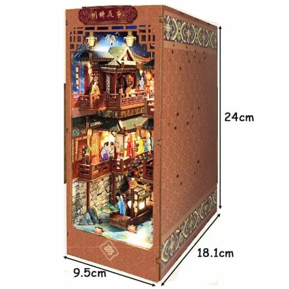 CHINESE ANCIENT NIGHT MARKET DIY BOOK NOOK KIT - Diy book nook kit