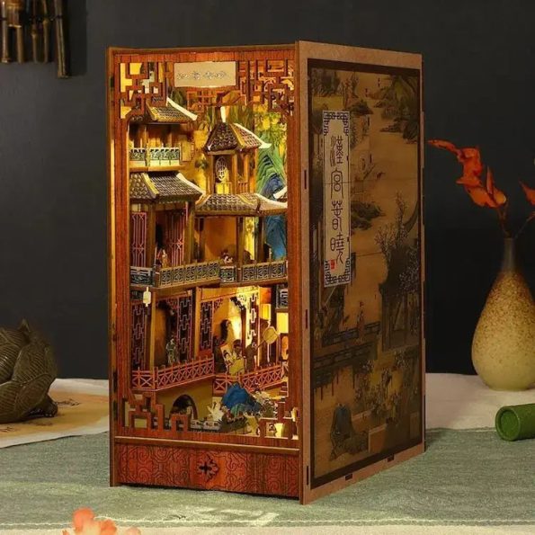 Chinese Ancient Town DIY Book Nook Kit - Diy book nook kit