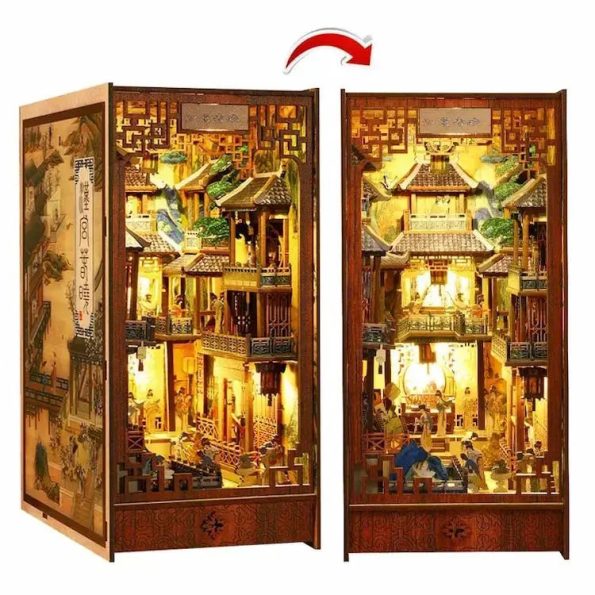 Chinese Ancient Town DIY Book Nook Kit - Diy book nook kit