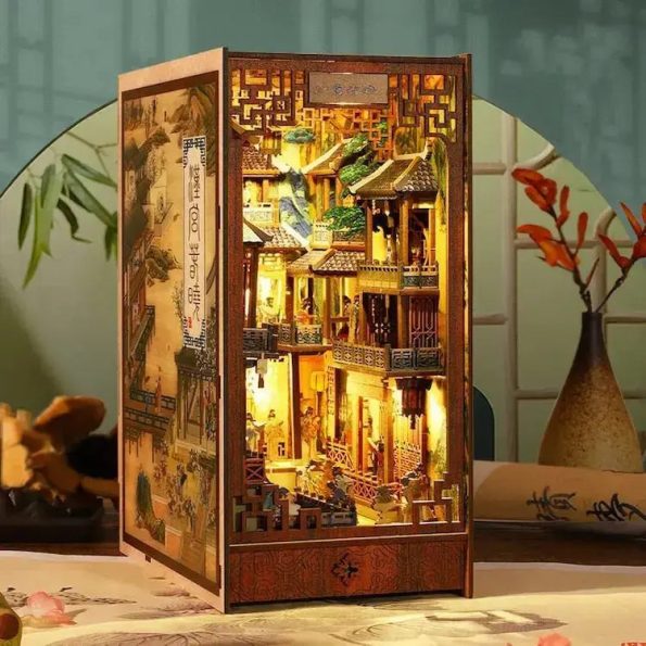 Chinese Ancient Town DIY Book Nook Kit - Diy book nook kit