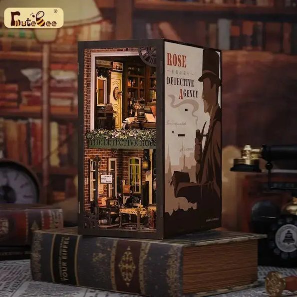CUTEBEE ROSE DETECTIVE AGENCY DIY BOOK NOOK KITS - Diy book nook kit