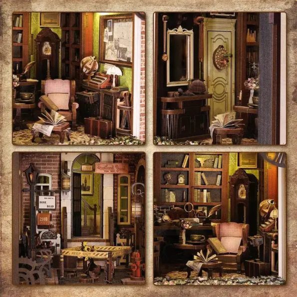 CUTEBEE ROSE DETECTIVE AGENCY DIY BOOK NOOK KITS - Diy book nook kit