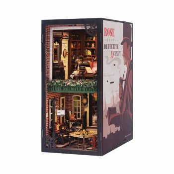 CUTEBEE ROSE DETECTIVE AGENCY DIY BOOK NOOK KITS - Diy book nook kit