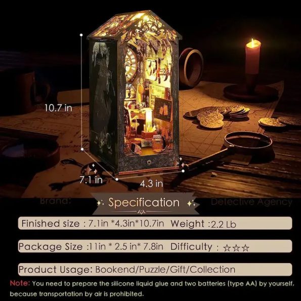 Detective Agency DIY Book Nook Kits - Diy book nook kit