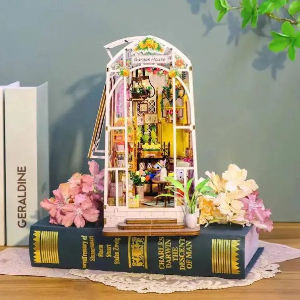 Garden House DIY Book Nook Kit - Diy book nook kit