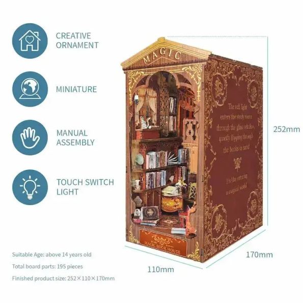 MAGIC BOOK HOUSE DIY BOOK NOOK KIT - Diy book nook kit