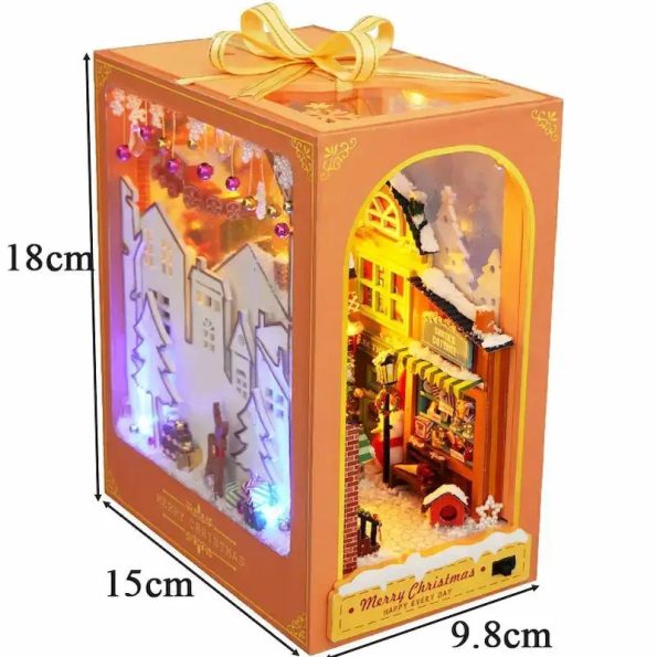 Merry Christmas DIY Book Nook Kit - Diy book nook kit