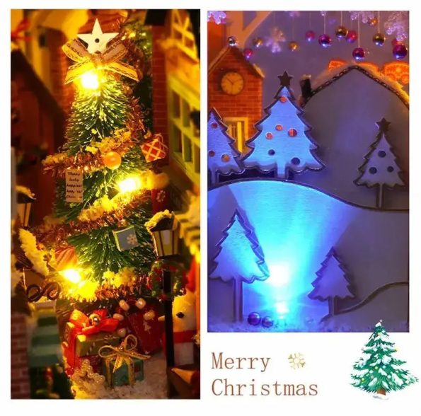 Merry Christmas DIY Book Nook Kit - Diy book nook kit