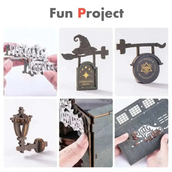 ROBOTIME ROLIFE MAGIC HOUSE DIY BOOK NOOK KIT - Diy book nook kit