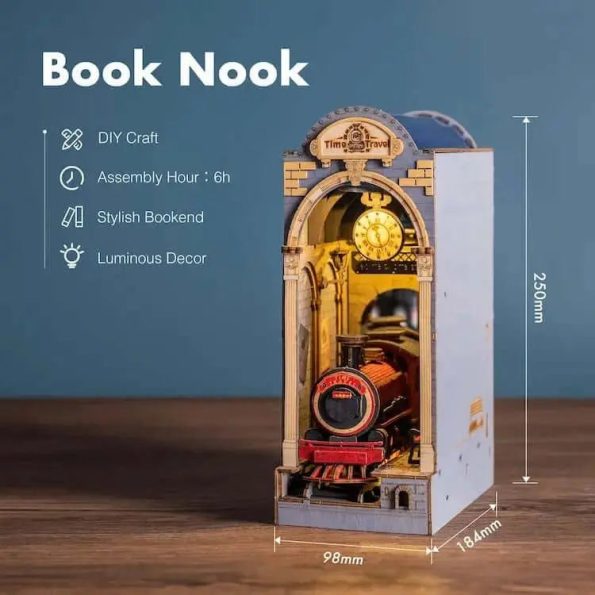 ROBOTIME ROLIFE TIME TRAVEL DIY BOOK NOOK KIT - Diy book nook kit